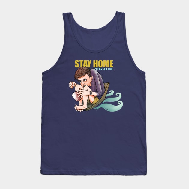 STAY AT HOME Tank Top by Fafa's Store